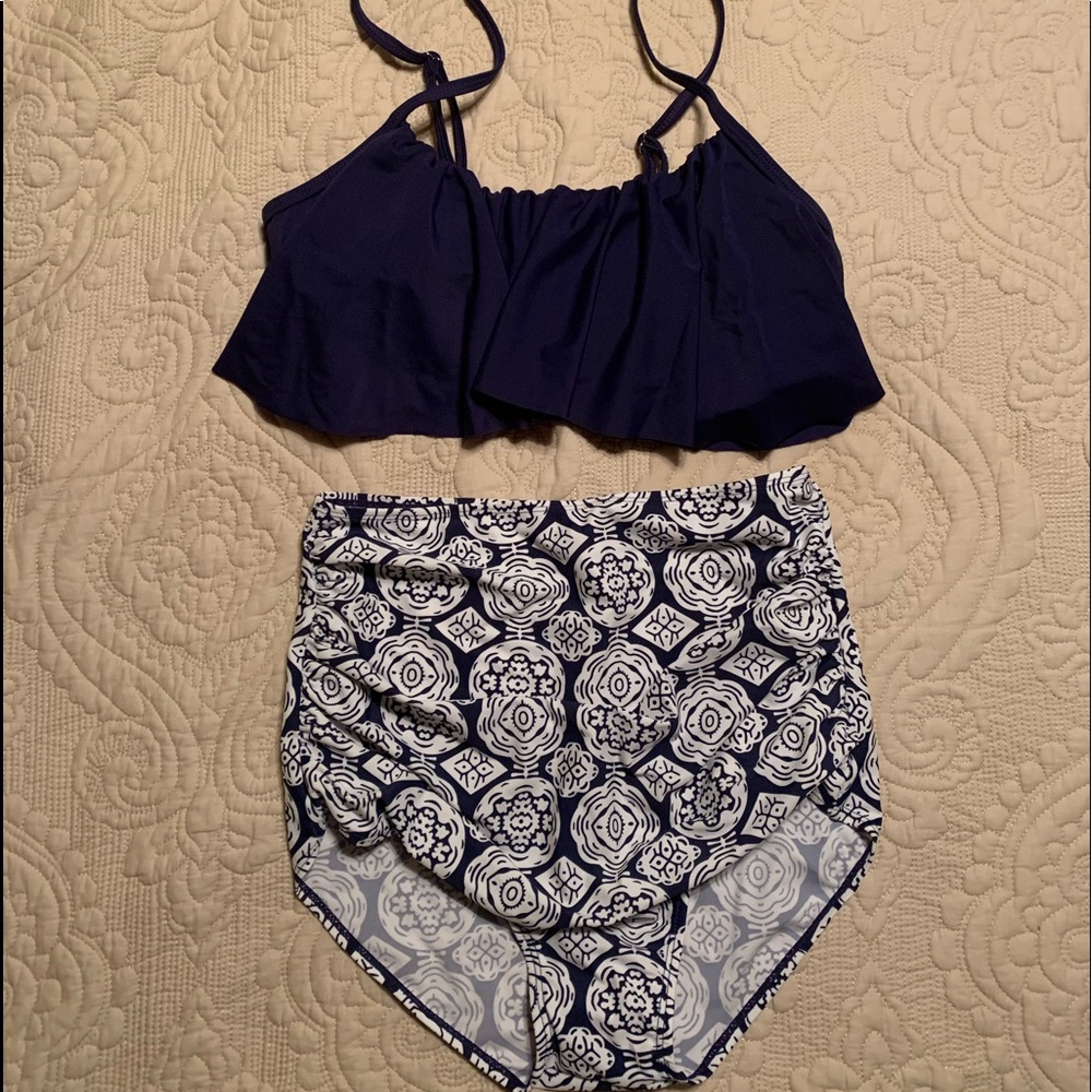 NWT Unique & Classic two piece high waist bikini